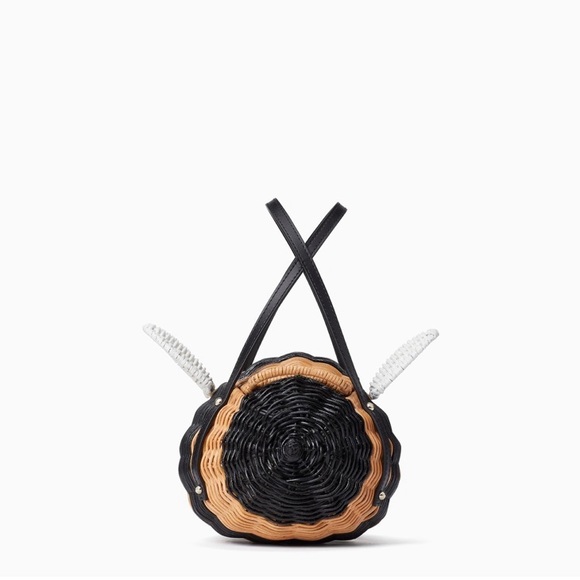 Kate Spade down the rabbit hole wicker bee bag - Picture 5 of 6